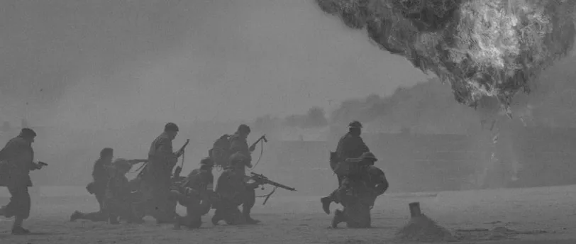 silhouette of soldiers
